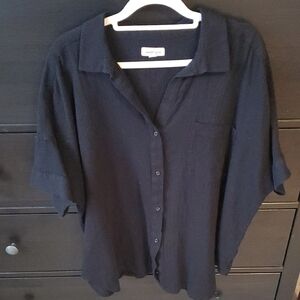 Black Button-Up Shirt